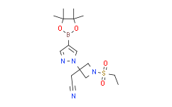 2-(1-(乙基磺酰基)-3-(4-(4,4,5,5-四甲基-1,3,2-二氧硼杂环戊烷-2-基)-1H-吡唑-1-基)氮杂环丁烷-3-基)乙腈