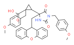 ((S)-4-((9H-呫吨-9-基)甲基)-1-(4-甲氧基苄基)-2,5-二氧代咪唑烷-4-基)环丙烷甲酸(1S,2S)-4-甲氧基苄酯