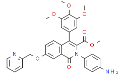 3-Isoquinolinecarboxylic acid, 2-(4-aminophenyl)-1,2-dihydro-1-oxo-7-(2-pyridinylmethoxy)-4-(3,4,5-trimethoxyphenyl)-, methyl ester