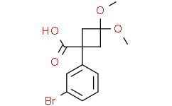 1-(3-溴苯基)-3,3-二甲氧基环丁烷-1-羧酸