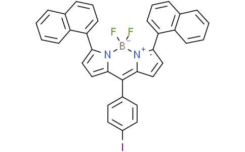 4,4-二氟-8-（4'-碘苯基）-1,7-双-（1'-萘基）-4-硼烷-3α，4α-二氮杂-s-茚并四烯
