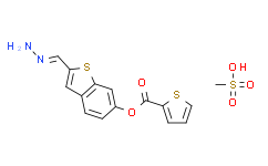 2-(氨基亚氨基甲基)苯并[b]噻吩-6-基 2-噻吩羧酸酯甲磺酸盐 (1:1)