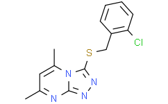 3-((2-氯苄基)硫基)-5,7-二甲基-[1,2,4]三唑并[4,3-a]嘧啶