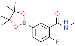 2-氟-N-甲基-5-(4,4,5,5-四甲基-1,3,2-二氧硼杂环戊烷-2-基)苯甲酰胺