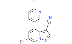 6-溴-4-(6-氟吡啶-3-基)吡唑并[1,5-a]吡啶-3-甲腈