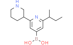 2-(sec-Butyl)-6-(piperidin-3-yl)pyridine-4-boronic acid
