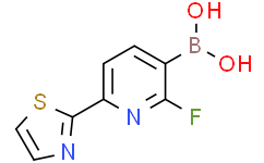 2-Fluoro-6-(thiazol-2-yl)pyridine-3-boronic acid