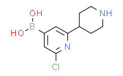 2-Chloro-6-(piperidin-4-yl)pyridine-4-boronic acid