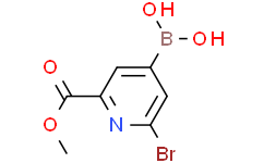 [2-(METHOXYCARBONYL)-6-BROMOPYRIDIN-4-YL]BORONIC ACID