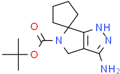 tert-butyl 3-aminospiro[1,4-dihydropyrrolo[3,4-c]pyrazole-6,1'-cyclopentane]-5-carboxylate