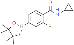 N-环丙基-2-氟-4-(4,4,5,5-四甲基-1,3,2-二氧硼杂环戊烷-2-基)苯甲酰胺