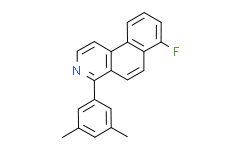 4-（3,5二甲基苯基）-7-氟苯并（f）异喹啉/4-(3,5-dimethylphenyl)-7-fluorobenzo[f]isoquinoline
Chemical Formula: C21H16FN