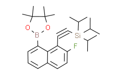 ((2-氟-8-(4，4，5，5-四甲基-1，3，2-二氧硼杂环戊烷-2-基)萘-1-基)乙炔基)三异丙基硅烷