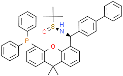 (R)-N-((S)-[1,1'-联苯]-4-基(5-(二苯基膦基)-9,9-二甲基-9H-氧杂蒽-4-基)甲基)-2-甲基丙烷-2-亚磺酰胺