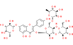 山柰酚-3-O-{β-D-葡萄糖基-(1→3)-[α-L-鼠李糖基(1→6)]-β-D-葡萄糖基}-7-O-β-D-葡萄糖苷