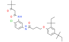 N-(2-Chloro-5-(4-(2,4-di-tert-pentylphenoxy)-butanamido)phenyl)-4,4-dimethyl-3-oxopentanamide