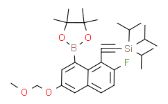 ((2-氟-6-(甲氧基甲氧基)-8-(4，4，5，5-四甲基-1，3，2-二氧硼杂环戊烷-2-基)萘-1-基)乙炔基)三异丙基硅烷