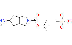 rel-(3aR,5s,6aS)-5-(甲基氨基)六氢环戊并[c]吡咯-2(1H)-羧酸叔丁酯 甲磺酸盐