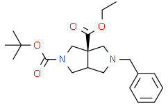 rel-(3aS,6aS)-5-苄基四氢吡咯并[3,4-c]吡咯-2,3a(1H,3H)-二羧酸叔丁酯乙酯