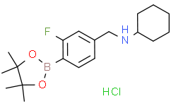 N-(3-氟-4-(4,4,5,5-四甲基-1,3,2-二氧硼杂环戊烷-2-基)苄基)环己胺盐酸盐