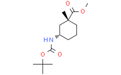 rel-(1R,3S)-3-((叔丁氧基羰基)氨基)-1-甲基环己烷-1-羧酸甲酯