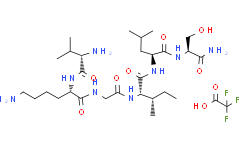 (S)-6-氨基-N-(2-(((2S,3S)-1-(((S)-1-(((S)-1-氨基-3-羟基-1-氧代丙-2-基)氨基)-4-甲基-1-氧代戊烷-2-基)氨基)-3-甲基-1-氧代戊烷-2-基)氨基)-2-氧代乙基)-2-((S)-2-氨基-3-甲基丁酰胺基)己酰胺 2,2,2-三氟乙酸酯