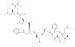 (2S,5S,8S,11S,14S,17S,20S,23S,26S)-14-((1H-吲哚-3-基)甲基)-26-((S)-5-氨基-2-(( S)-2-氨基丙酰胺基)-5-氧代戊酰胺基)-5-(2-氨基-2-氧代乙基)-17-(3-氨基-3-氧代丙基)-23-苄基-2-((R)-1- 羟乙基)-11-异丁基-20-异丙基-8-(2-(甲硫基)乙基)-4,7,10,13,16,19,22,25-八氧代-3,6,9,12,15,18,21,24-八氮杂二十八烷-1,28-二酸 铵盐