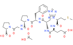 (S)-1-(2-((S)-1-((5S,8S,11S,14S)-11-((1H-咪唑-4-基)甲基)-5-氨基-14-苄基- 8-(2-羧乙基)-6,9,12-三氧代-2-硫杂-7,10,13-三氮杂十五烷-15-酰基)吡咯烷-2-羧酰胺基)乙酰基]吡咯烷-2-羧酸醋酸盐