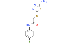 (2-[(5-氨基-1,3,4-噻二唑-2-基)硫基]-N-(4-氟苯基)乙酰胺)