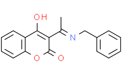 (E)-3-(1-(苄基亚氨基)乙基)-4-羟基-2H-苯并吡喃-2-酮