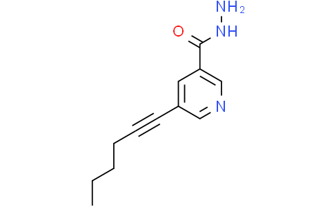 5-己基-1-炔基吡啶-3-酰肼