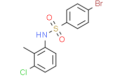 4-溴-N-(3-氯-2-甲基苯基)苯磺酰胺