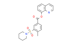 喹啉-8-基 4-甲基-3-(哌啶-1-基磺酰基)苯甲酸酯