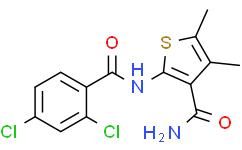 2-(2,4-二氯苯甲酰氨基)-4,5-二甲基噻吩-3-甲酰胺
