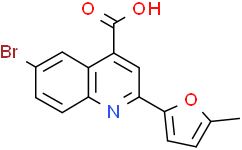 6-溴-2-(5-甲基呋喃-2-基)喹啉-4-羧酸