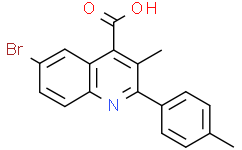6-溴-3-甲基-2-对甲苯基喹啉-4-羧酸
