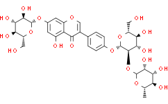 染料木素-7-O-β-D-葡萄糖苷-4’-O-[α-L-鼠李糖基-（1-2）-β-D-葡萄糖苷]