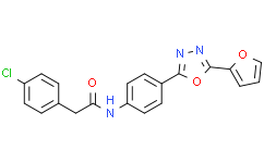 2-(4-氯苯基)-N-(4-(5-(呋喃-2-基)-1,3,4-恶二唑-2-基)苯基)乙酰胺