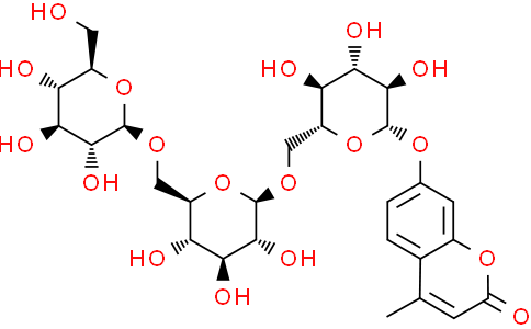 4-甲基香豆素基-β-D-龙胆三糖苷