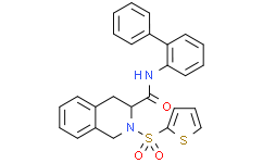 N-([1,1'-联苯]-2-基)-2-(噻吩-2-基磺酰基)-1,2,3,4-四氢异喹啉-3-甲酰胺