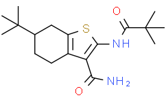 6-(叔丁基)-2-新戊酰胺-4,5,6,7-四氢苯并[b]噻吩-3-甲酰胺
