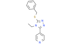 4-(5-(苄硫基)-4-乙基-4H-1,2,4-三唑-3-基)吡啶