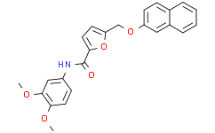 N-(3,4-二甲氧基苯基)-5-((萘-2-基氧基)甲基)呋喃-2-甲酰胺