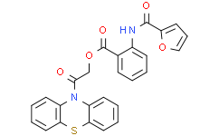 2-氧代-2-(10H-吩噻嗪-10-基)乙基 2-(呋喃-2-甲酰胺基)苯甲酸酯