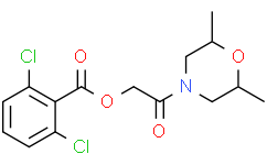 2-(2,6-二甲基吗啉)-2-氧代乙基 2,6-二氯苯甲酸酯