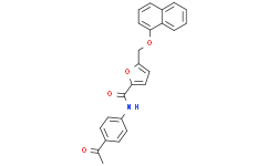 N-(4-乙酰基苯基)-5-((萘-1-氧基)甲基)呋喃-2-甲酰胺