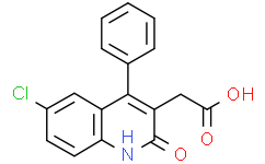 2-(6-氯-2-氧代-4-苯基-1,2-二氢喹啉-3-基)乙酸