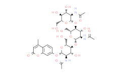 4-甲基香豆素基 N,N',N''- 三乙酰基-β-D-壳聚三糖苷