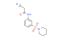 2-Cyano-N-[3-(piperidine-1-sulfonyl)phenyl]acetamide
