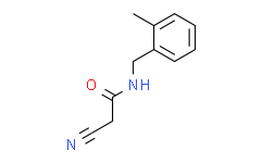 2-cyano-N-[(2-methylphenyl)methyl]acetamide